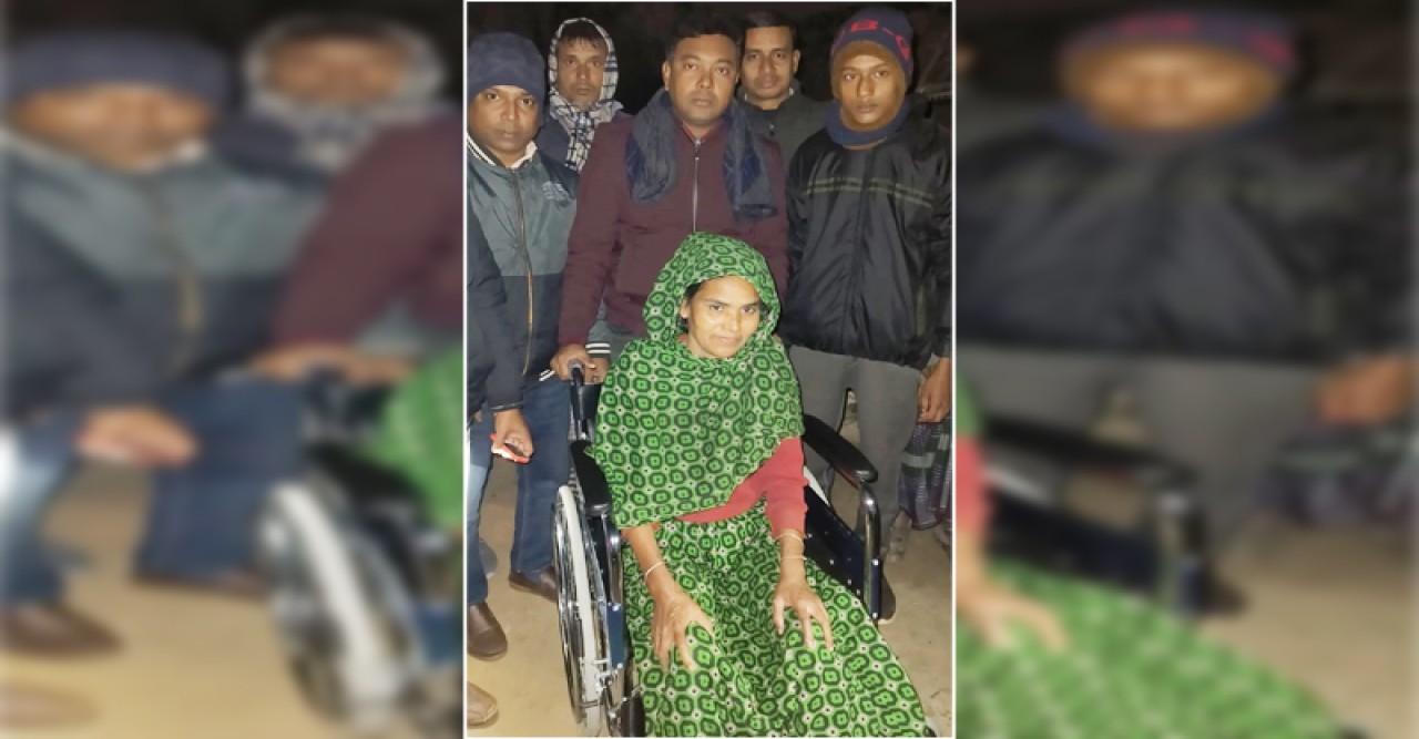 হুইল চেয়ার পেয়ে আপ্লুত মিনুয়ারা