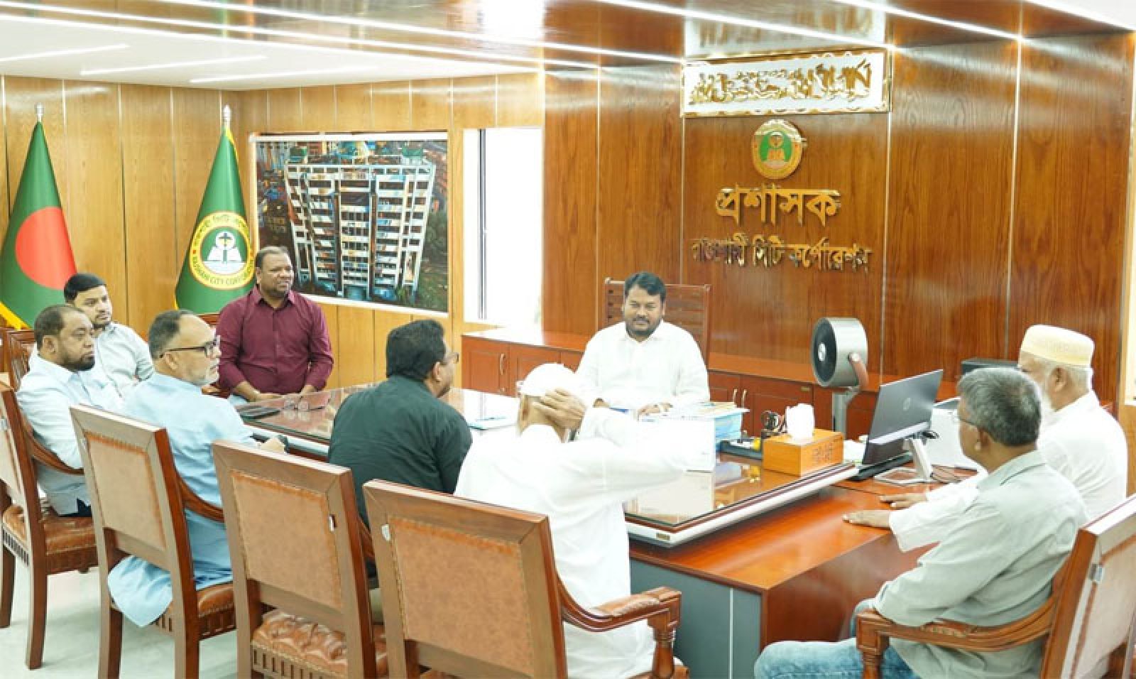রাসিক প্রশাসকের সাথে বিভিন্ন ব্যক্তি, প্রতিষ্ঠান  ও সংগঠনের প্রতিনিধিবৃন্দের সৌজন্য সাক্ষাৎ