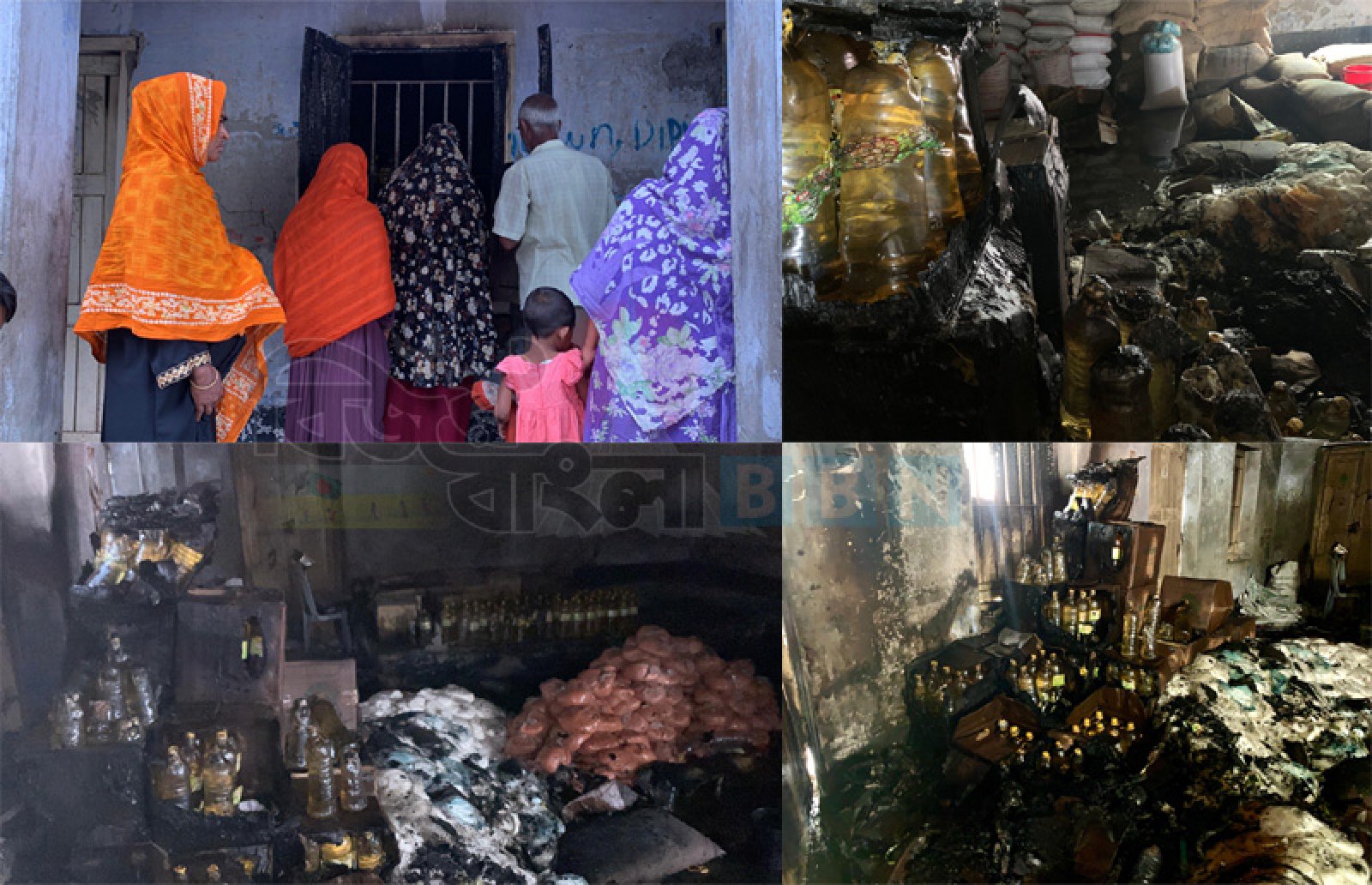 আগুনে পুড়ে ছাই টিসিবির পণ্য, পোড়া দৃশ্য দেখে খালি হাতে ফিরল সাধারণ মানুষ