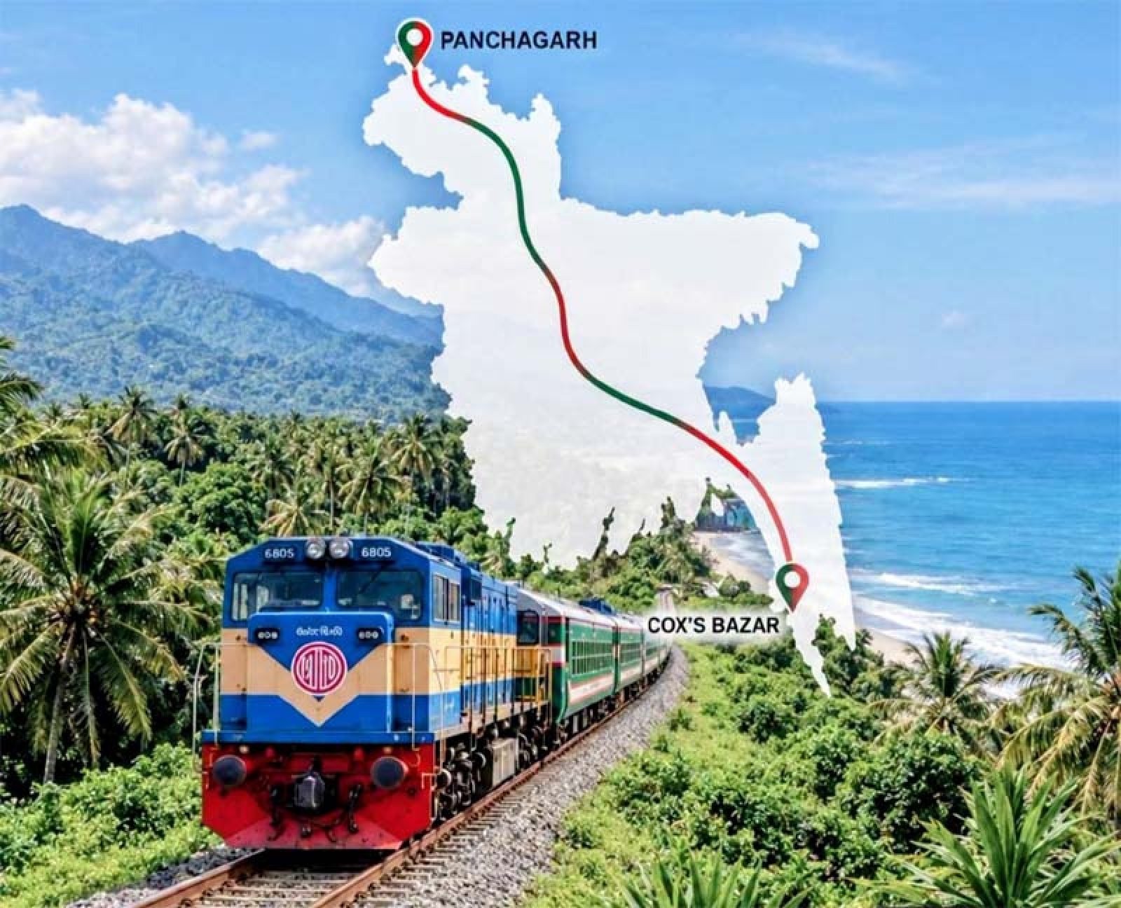 পাহাড় থেকে সমুদ্র—রেলের এক টিকিটে পঞ্চগড়-কক্সবাজার॥ বদলে দিতে পারে দেশের যোগাযোগের মানচিত্র