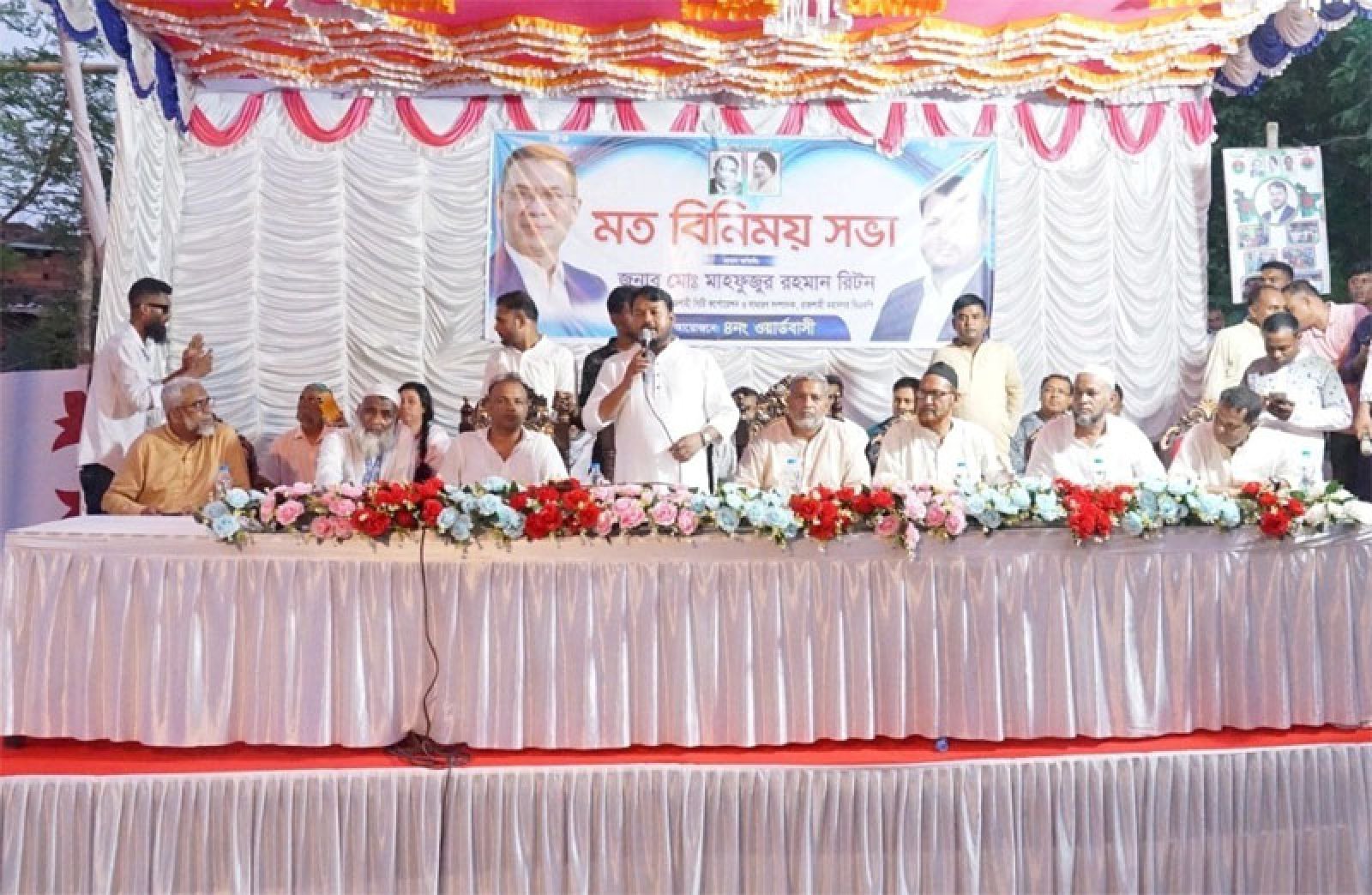 ৪ নং ওয়ার্ডবাসীর সমস্যা সমাধানে সরেজমিন  পরিদর্শন ও মতবিনিময়ে রাসিক প্রশাসক