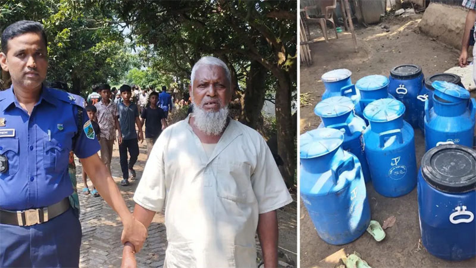 নকল দুধ তৈরির কারখানা অভিযান , ১২ ড্রাম বিষাক্ত জেলি জব্দ