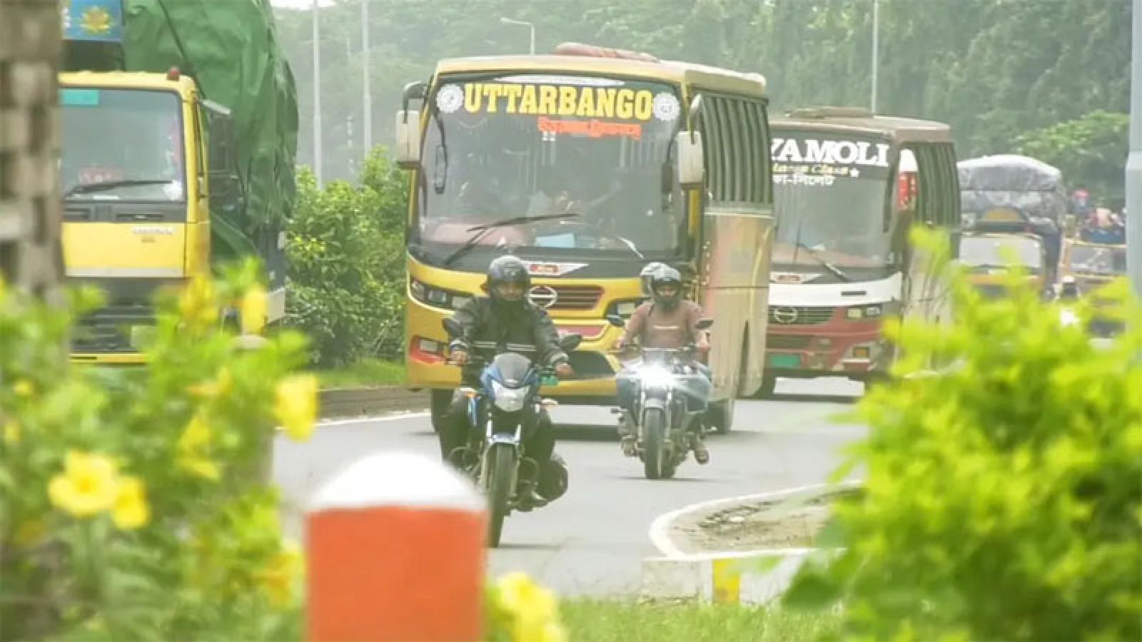 যমুনা সেতুতে ঈদ পরবর্তী সর্বোচ্চ যানবাহন পারাপার