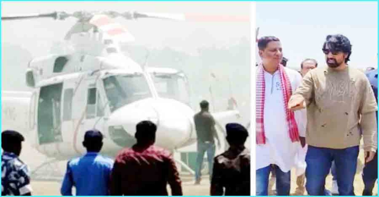 হেলিকপ্টারে আগুন: অল্পের জন্য রক্ষা পেলেন অভিনেতা দেব