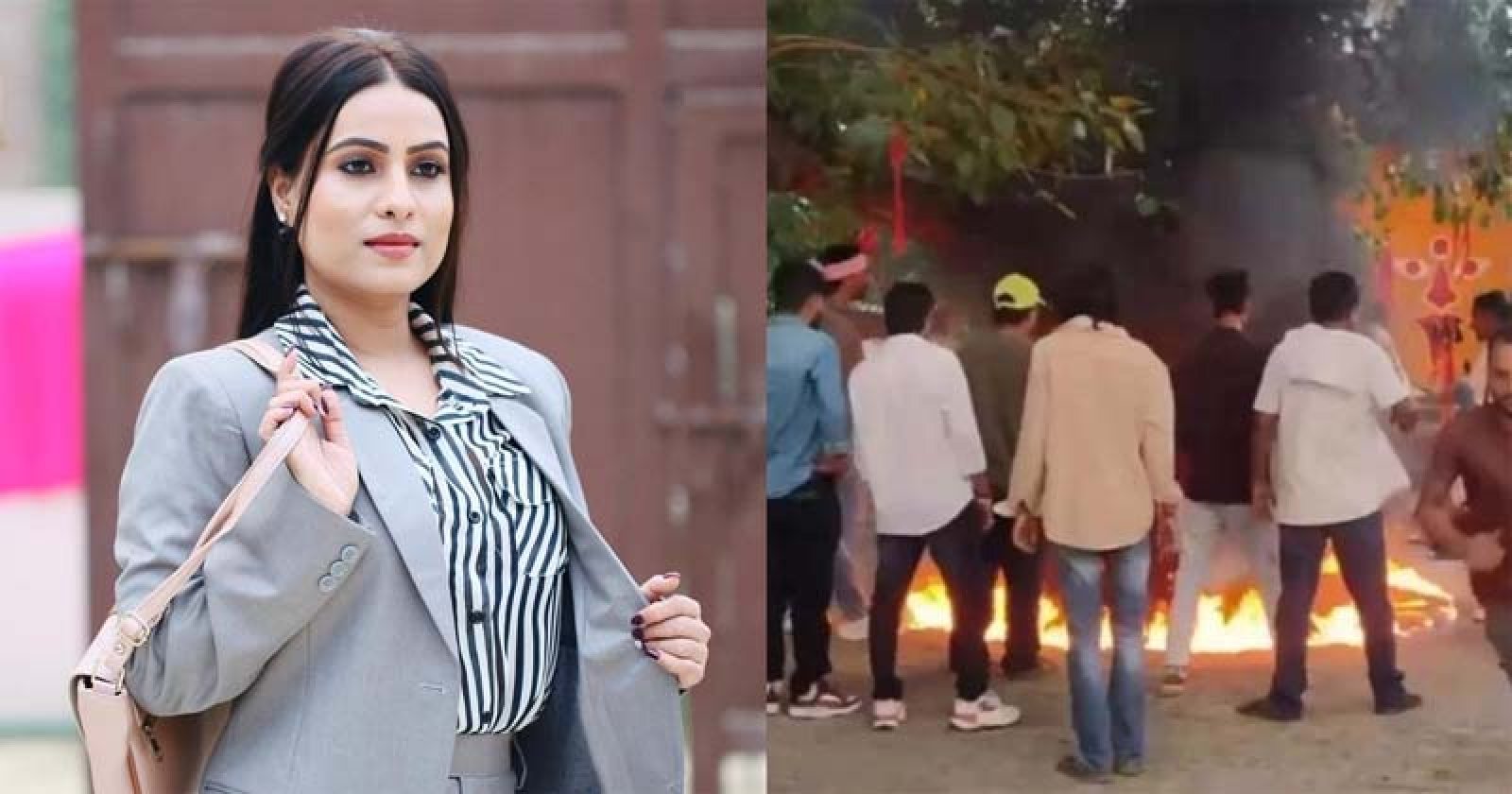 শুটিং করতে গিয়ে ভয়াবহ অগ্নিকাণ্ড, অল্পের জন্য প্রাণে বাঁচলেন অভিনেত্রী