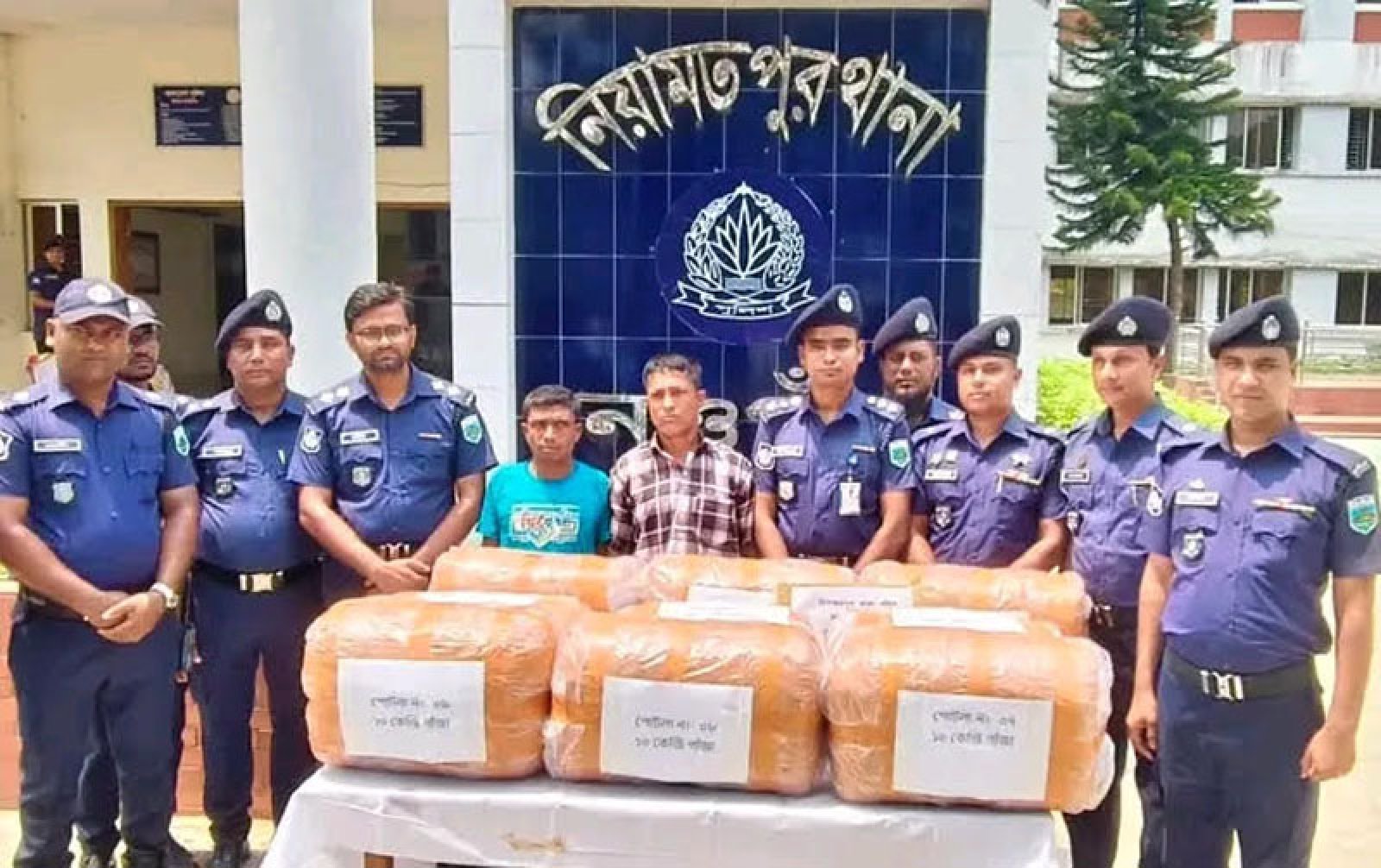 নিয়ামতপুরে ৪০ লাখ টাকার গাঁজা উদ্ধার, ২ মাদক কারবারি গ্রেপ্তার