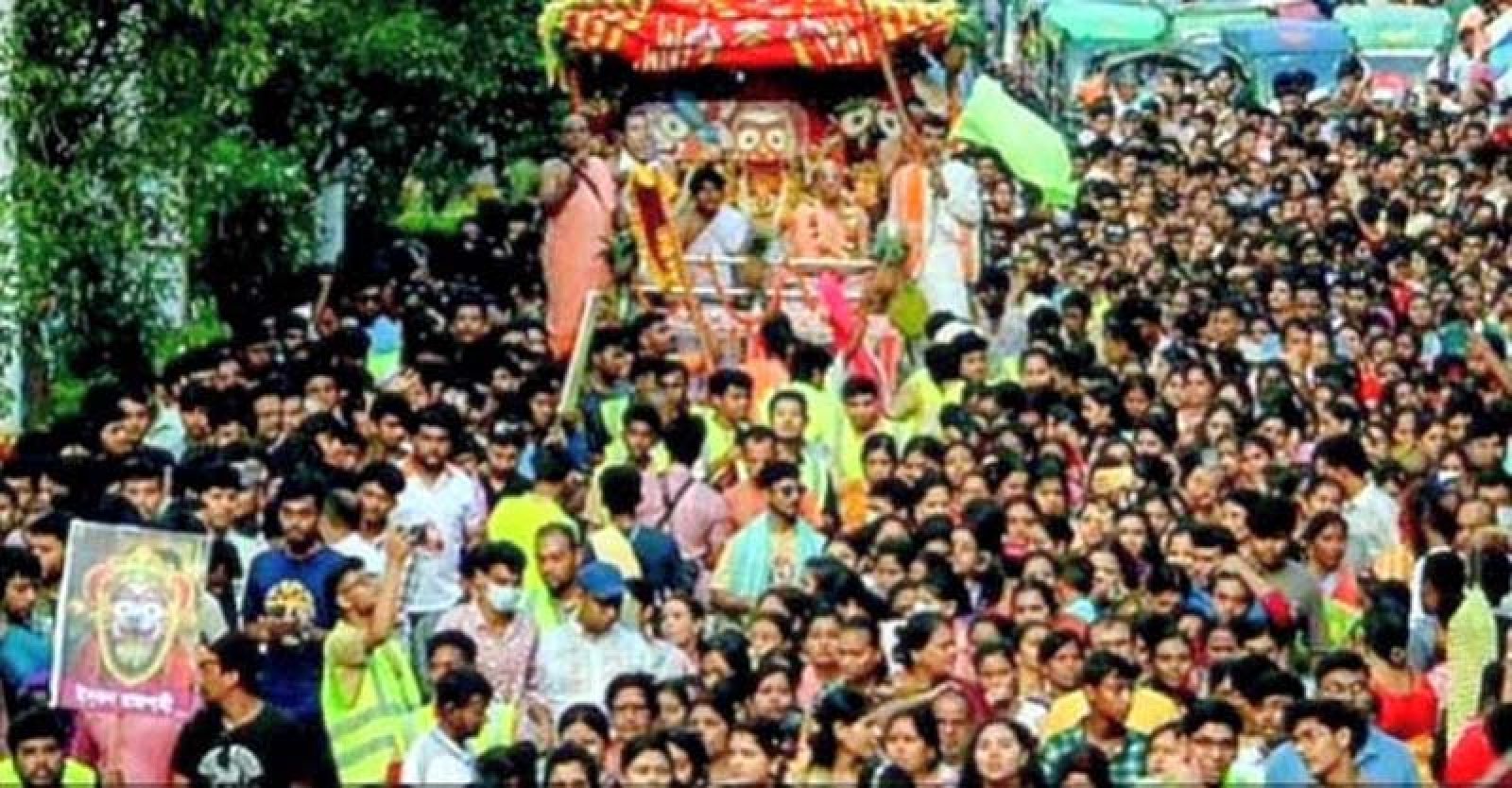 রাজশাহীতে বর্ণাঢ্য আয়োজনে  শ্রীশ্রী জগন্নাথদেবের রথযাত্রা উদযাপিত