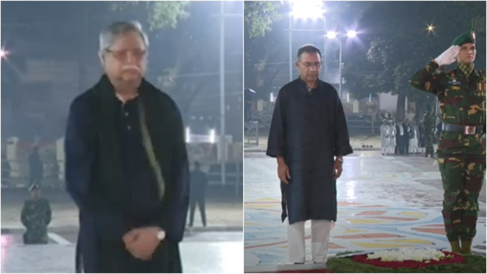 অমর একুশের প্রথম প্রহরে কেন্দ্রীয় শহীদ মিনারে  রাষ্ট্রপতি - প্রধানমন্ত্রীর শ্রদ্ধা