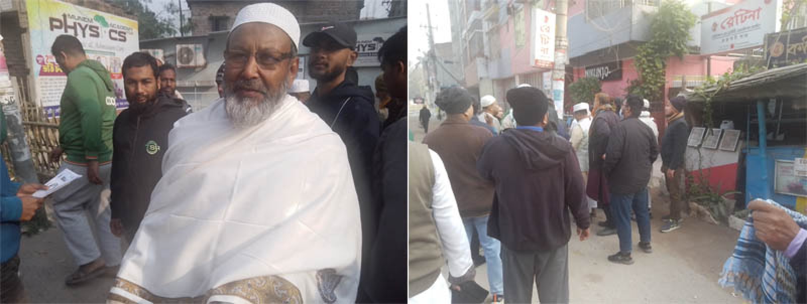 ভোর থেকে ভোটের প্রচার