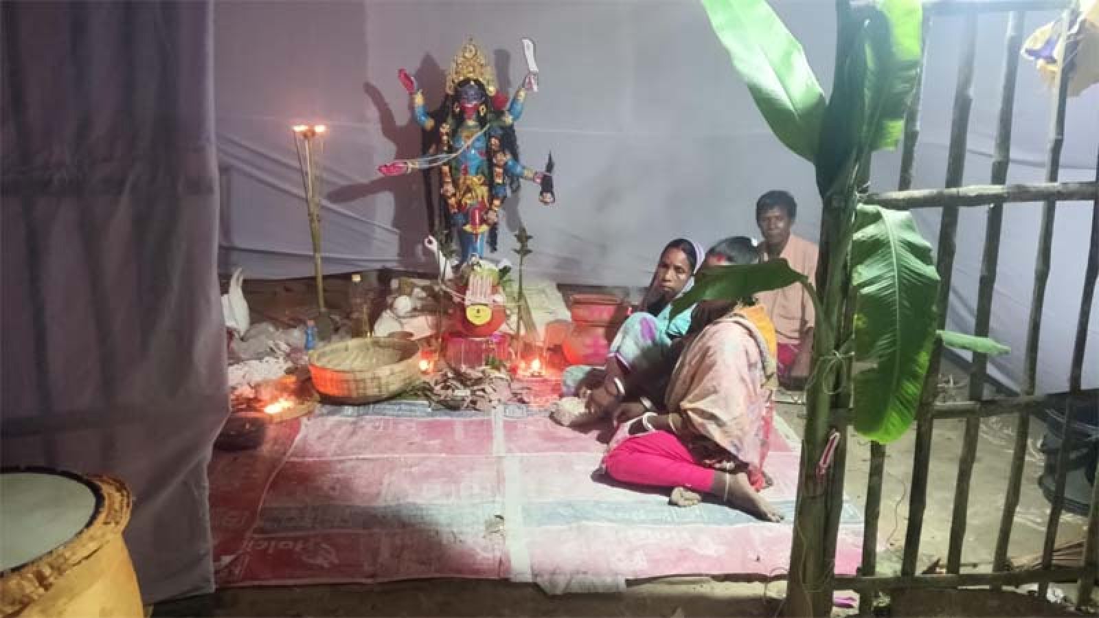 চাঁপাইনবাবগঞ্জ শ্রী শ্রী রাণীঠাকু কালী পূজা উদযাপন