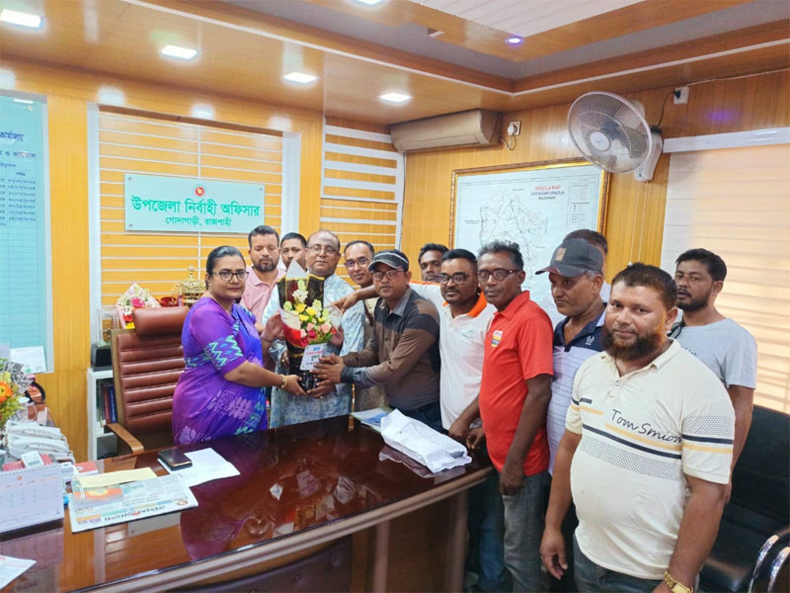 গোদাগাড়ীতে নবাগত ইউএনও ইসরাত জাহানের সাথে উপজেলা যুবদলের সৌজন্য সাক্ষাৎ ও মতবিনিময়