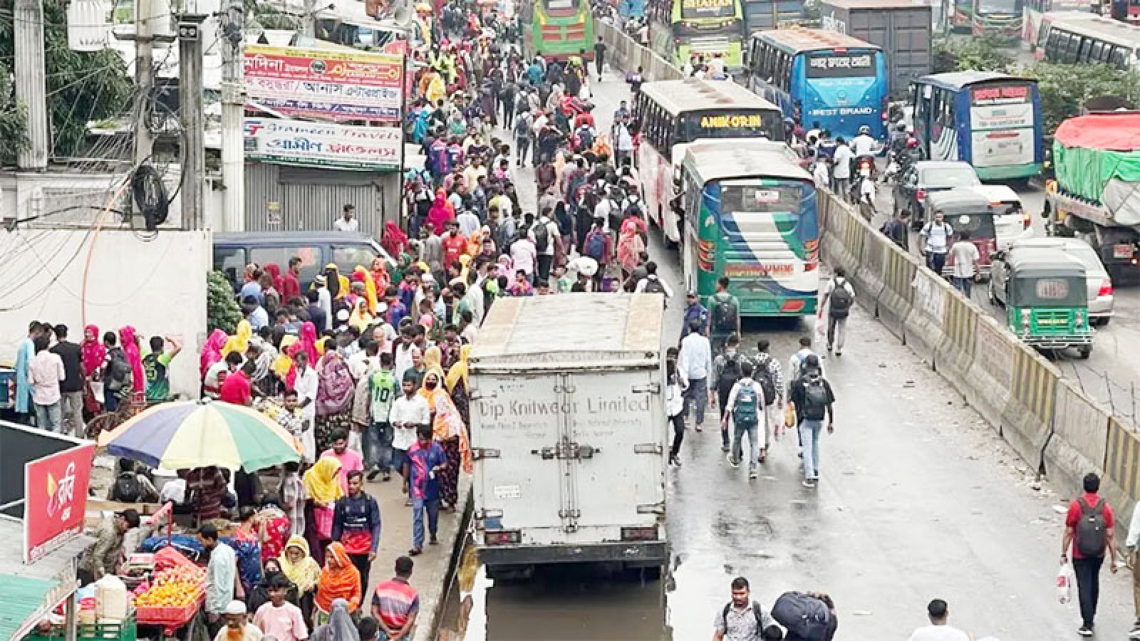 গাজীপুরের সব শিল্প কারখানা ছুটি ঘোষণা,  তীব্র যানজটের শঙ্কা