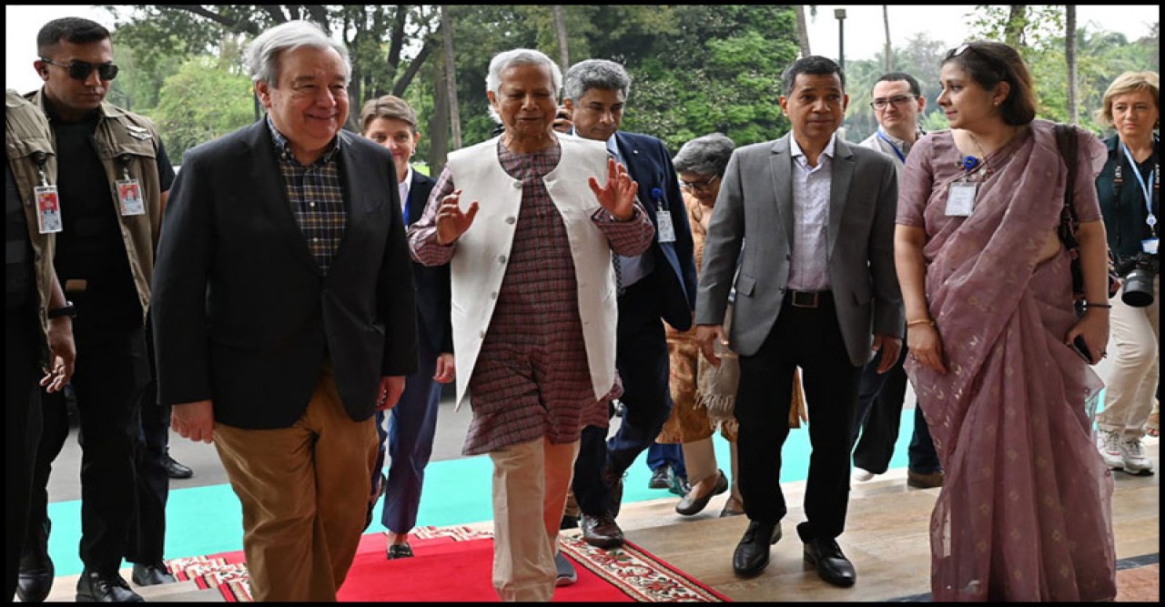 ঢাকায় বৈঠকের পর কক্সবাজারে গেছেন ড. ইউনূস - গুতেরেস