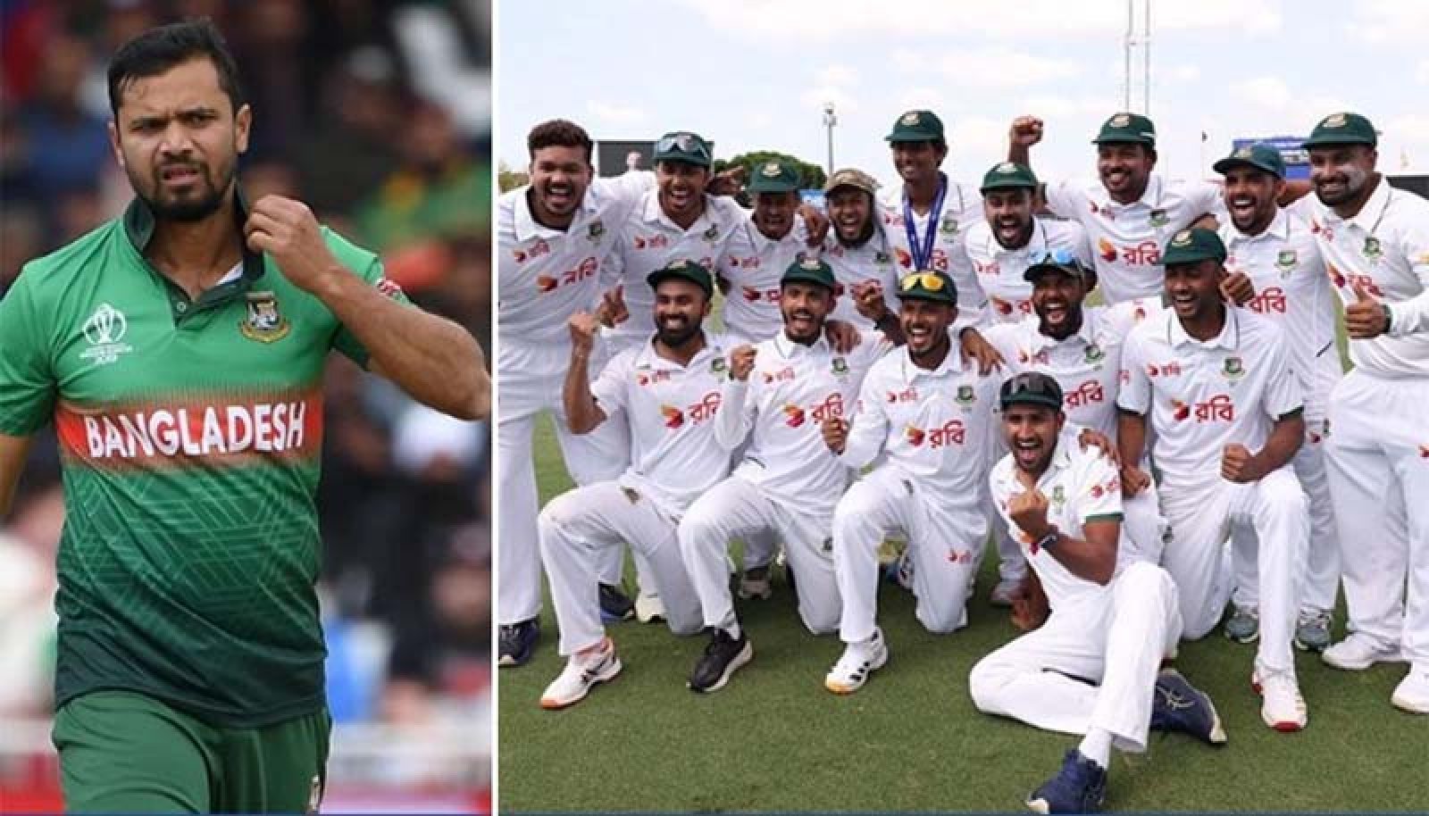 ক্রিকেটারদের অভিনন্দন জানালেন মাশরাফি