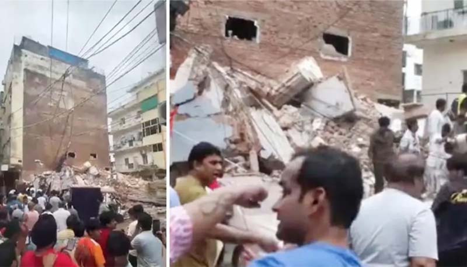 দিল্লিতে বহুতল ভবন ধস, বহু হতাহতের শঙ্কা