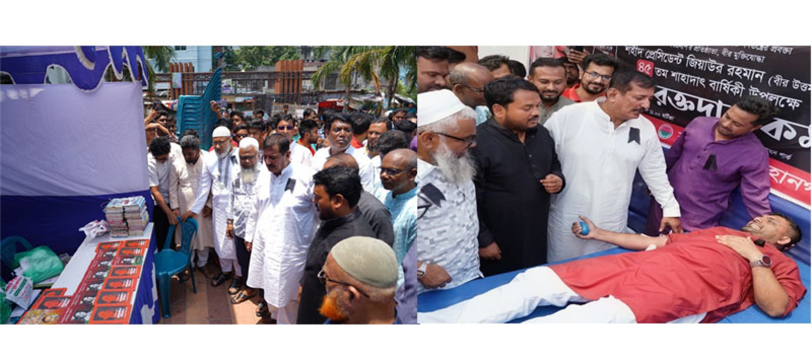 রাজশাহীতে বই মেলা ও রক্তদান কর্মসূচির উদ্বোধন
