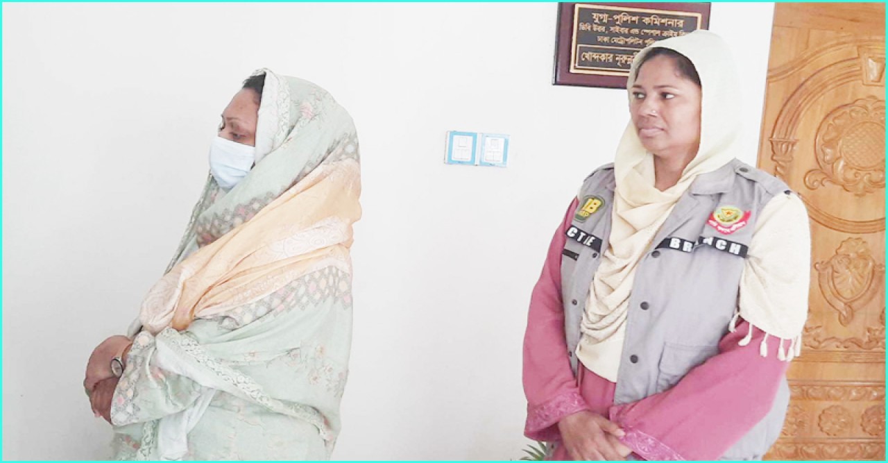 মিল্টন সমাদ্দারের স্ত্রী ডিবি কার্যালয়ে