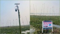 কয়লাখনির বিলের মাছ চুরি ঠেকাতে সোলার সিস্টেম স্মার্ট আইপি ক্যামেরা স্থাপন