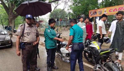 ট্রাফিক আইন লঙ্ঘনে রাজশাহীতে ৫৫ মামলা, ৪৫ যানবাহন জব্দ