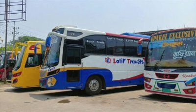 রাজশাহী ও নাটোর রুটে বাস চলাচল বন্ধ , দুর্ভোগে যাত্রীরা