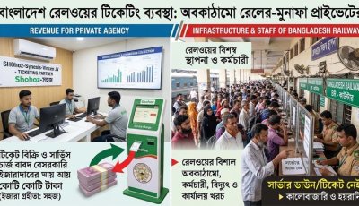 বাংলাদেশ রেলওয়ের টিকেটিং ব্যবস্থা: অবকাঠামো রেলের-মুনাফা প্রাইভেটের
