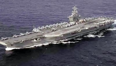 মার্কিন রণতরী আব্রাহাম লিঙ্কনে ক্ষেপণাস্ত্র হামলা চালিয়েছে