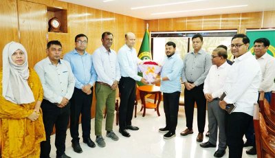 রাসিক প্রশাসকের সঙ্গে রাজশাহী ওয়াসার এমডির সৌজন্য সাক্ষাৎ  উন্নয়ন ও নাগরিক সেবা সংক্রান্ত বিষয়ে আলোচনা