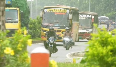 যমুনা সেতুতে ঈদ পরবর্তী সর্বোচ্চ যানবাহন পারাপার