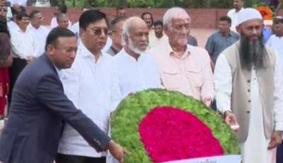 জাতীয় স্মৃতিসৌধে নবনিযুক্ত মন্ত্রী-প্রতিমন্ত্রীদের শ্রদ্ধা