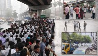 রোদের পর বৃষ্টি ॥ অবরোধে স্থবির ঢাকা