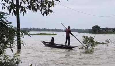 সুনামগঞ্জে বাড়ছে নদ-নদীর পানি, বন্যার শঙ্কা
