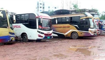 রাজশাহীর সঙ্গে সারা দেশের বাস চলাচল বন্ধ