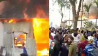 বিএনপি নেতা হত্যা, অভিযুক্ত ব্যক্তির বাড়িতে আগুন
