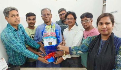 রাজশাহীতে সাংবাদিক হেলাল উদ্দিনকে সংবর্ধনা ॥  সংবাদকেন্দ্রিক সাংবাদিকতার ওপর গুরুত্বারোপ