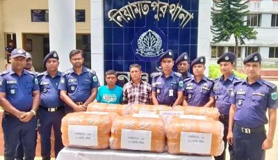 নিয়ামতপুরে ৪০ লাখ টাকার গাঁজা উদ্ধার, ২ মাদক কারবারি গ্রেপ্তার