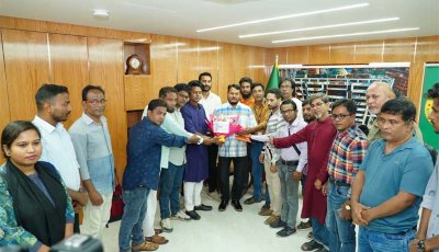 রাসিক প্রশাসকের সাথে রাজশাহী অনলাইন সাংবাদিক  ফোরামের নবনির্বাচিত নেতৃবৃন্দের সৌজন্য সাক্ষাৎ