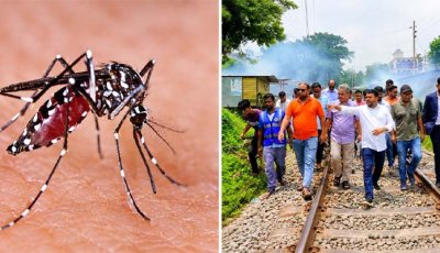ডেঙ্গুর ভয়াবহ বিস্তার রোধে এডিসের প্রজননস্থল ধ্বংসে মাঠে রাজশাহী সিটি করপোরেশন