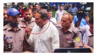 এই হাত ধরবেন না’ পুলিশকে শাসালেন ইনু
