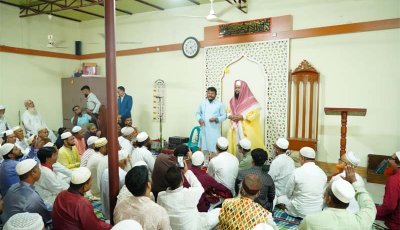 নগরীর ১২৮ বছরের ঐতিহ্যবাহী মীরেরচক জামে মসজিদের নির্মাণাধীন নতুন ভবন বিষয়ে মতবিনিময় সভা