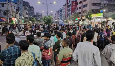 রামিসা হত্যার বিচারের দাবিতে কালশীতে সড়ক অবরোধ, যান চলাচল বন্ধ