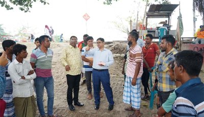ফেরিঘাট এলাকা পরিদর্শনে সিটি কর্পোরেশনের প্রতিনিধি দল