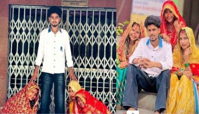 একইসঙ্গে এক যুবককে বিয়ে করলেন ৩ বোন