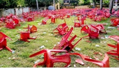 বক্তব্য দিতে না দেওয়ায় বিএনপির প্রতিষ্ঠাবার্ষিকীর সমাবেশে চেয়ার ছোড়াছুড়ি