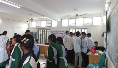 বদলগাছীতে বিদ্যালয়ে বিদ্যালয়ে তারুণ্য ফাউন্ডেশনের ব্যতিক্রমী উদ্যোগ