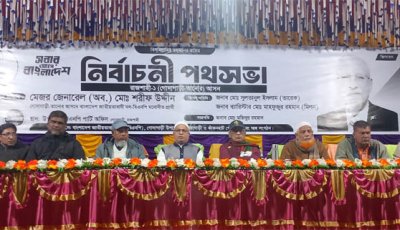 গোদাগাড়ীতে বিএনপির নির্বাচনী পথসভা