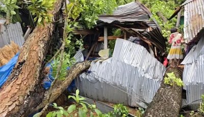 হঠাৎ কালবৈশাখীর তাণ্ডবে লন্ডভন্ড ঠাকুরগাঁও
