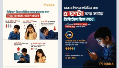 দিনে ৫ ঘণ্টা শিশুদের ‘স্ক্রিন আসক্তি’: বাড়ছে স্থূলতা ও মানসিক ঝুঁকি
