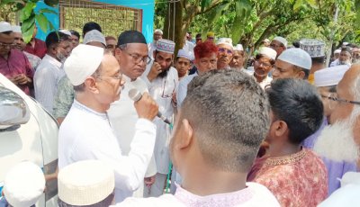 চাঁপাইনবাবগঞ্জে অ্যাডভোকেট মাইনুল ইসলামের দাফন সম্পন্ন