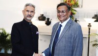 জয়শঙ্ক‌রের স‌ঙ্গে হাছান মাহমুদের বৈঠক