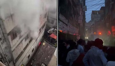 বংশালে হেলমেটের গোডাউনে আগুন, নিয়ন্ত্রণে ৭ ইউনিট